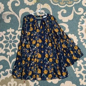 Long sleeve oversized dress